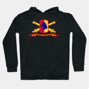 138th Fires Bde w Br - Ribbon Hoodie